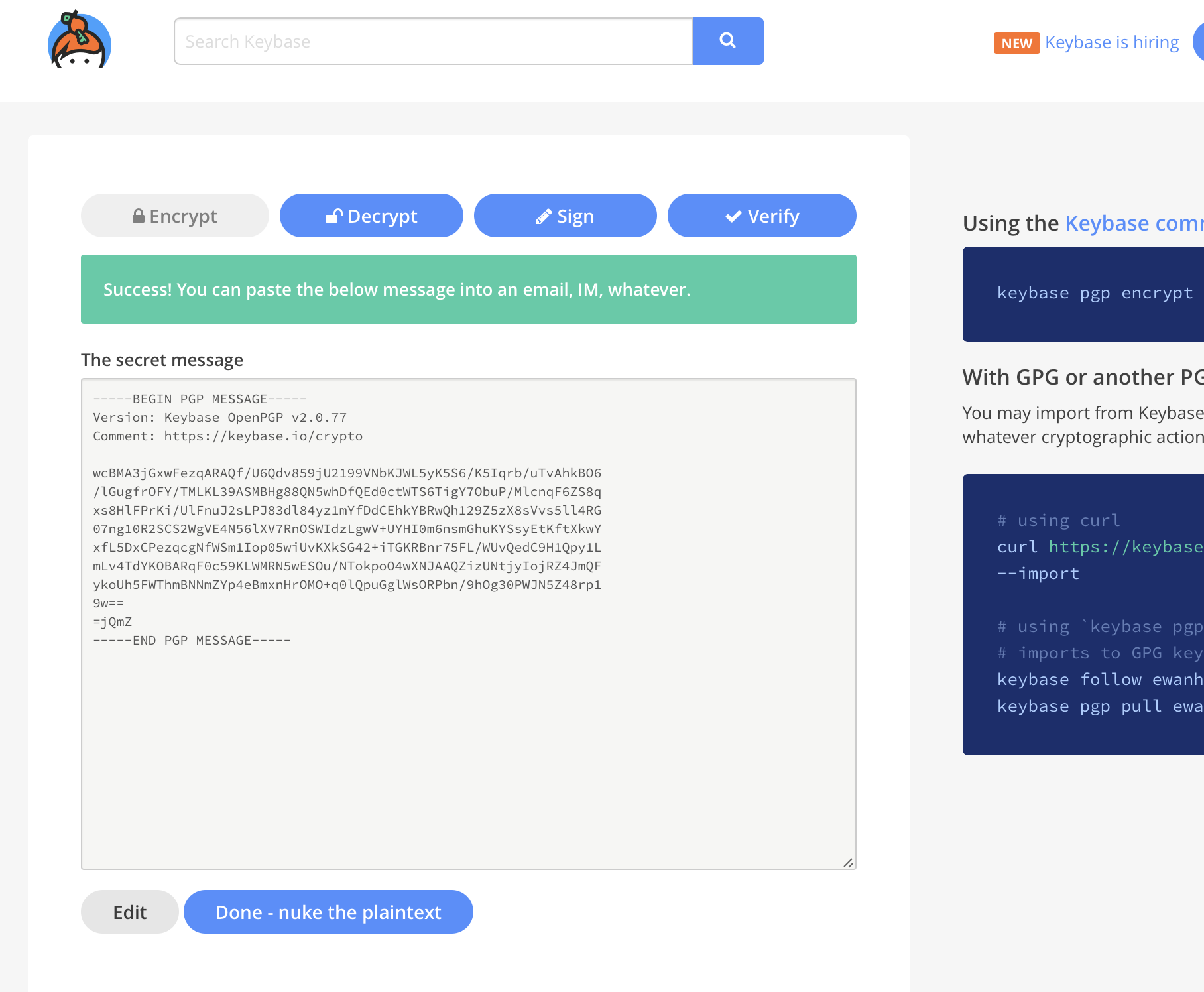 aws keybase